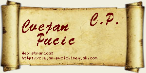 Cvejan Pučić vizit kartica